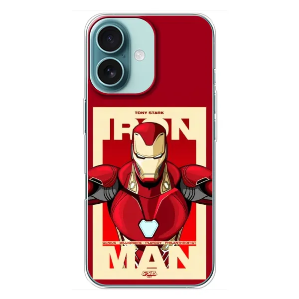 Чехол с рисунком «Iron man» для iPhone 16 Plus Чехол с рисунком «Iron man» для iPhone 16 Plus