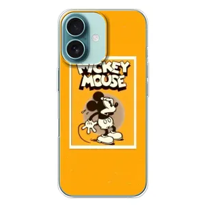 Чехлы с принтом Микки Маус на iPhone 16 Plus (Испуганный Микки)