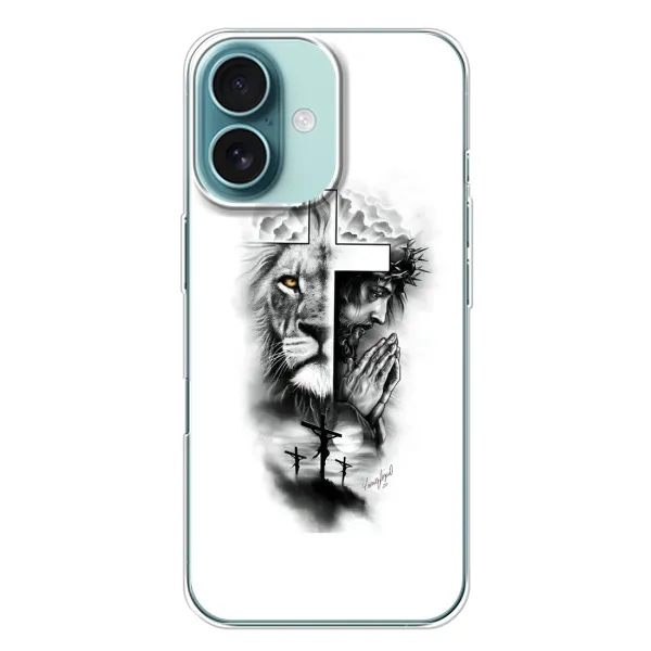 Чохол з малюнком «Історія Христа» для iPhone 16 Plus Чохол з малюнком «Історія Христа» для iPhone 16 Plus
