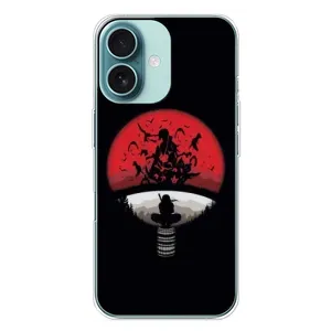Чехлы с картинкой Итачи Учиха на iPhone 16 Plus (Итачи на черном)