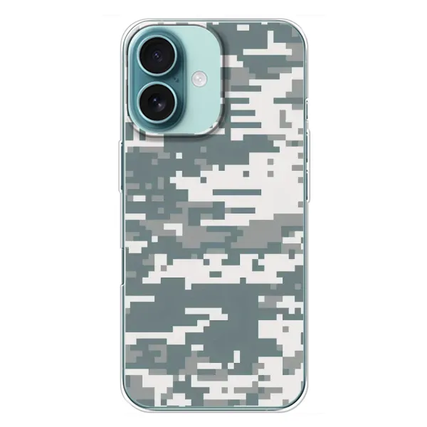 Чехол с рисунком «Камуфляжный Хаки» для iPhone 16 Plus Чехол с рисунком «Камуфляжный Хаки» для iPhone 16 Plus