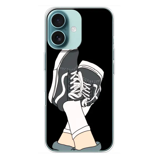 Чехол с рисунком «Кеды» для iPhone 16 Plus Чехол с рисунком «Кеды» для iPhone 16 Plus