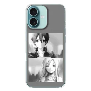 Чехол с персонажами АНИМЕ на iPhone 16 Plus (Кирито-Асуна)
