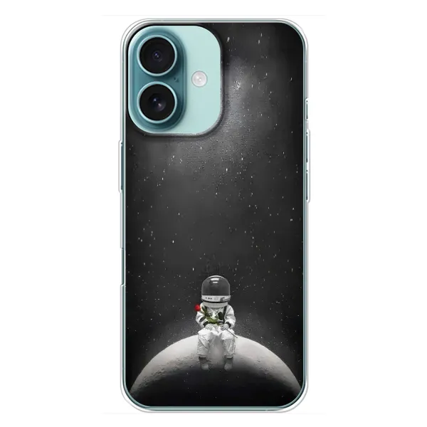 Чехол с рисунком «Космонавт романтик» для iPhone 16 Plus Чехол с рисунком «Космонавт романтик» для iPhone 16 Plus