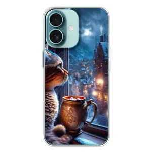 Чохли на Новий Рік iPhone 16 Plus (Кіт новорічний)