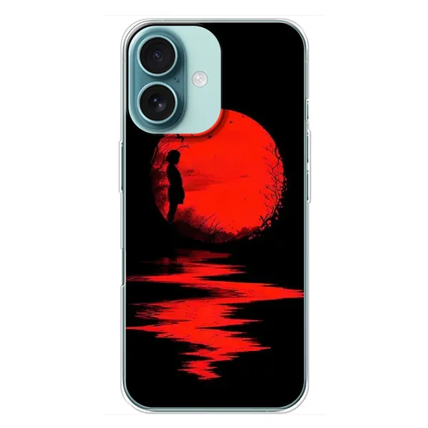 Чехол с рисунком «Красный Закат» для iPhone 16 Plus