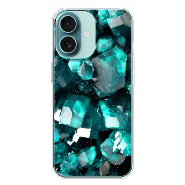Чохол з малюнком «Кристали» для iPhone 16 Plus Чохол з малюнком «Кристали» для iPhone 16 Plus