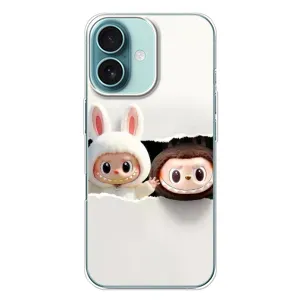 Чехол с принтом Лабубу для iPhone 16 Plus (Фигурки Labubu)