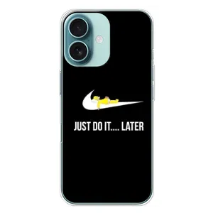 Силиконовый Чехол на iPhone 16 Plus с картинкой Nike (Later)