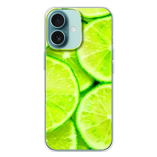 Чехол с рисунком «Лайм» для iPhone 16 Plus Чехол с рисунком «Лайм» для iPhone 16 Plus