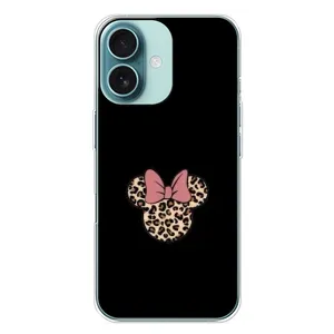 Чехол с леопардовым принтом на iPhone 16 Plus (Леопардовая Минни)
