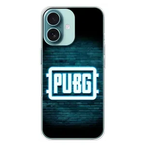 Чохол (TPU) з картинкою "Лого Пабг" на Айфон 16 Плюс (Лого PUBG)