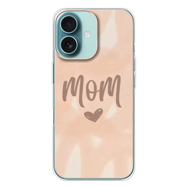 Чехол с рисунком «Love mom» для iPhone 16 Plus Чехол с рисунком «Love mom» для iPhone 16 Plus
