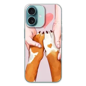 Чохол (ТПУ) Милі песики для iPhone 16 Plus (Любов до собак)