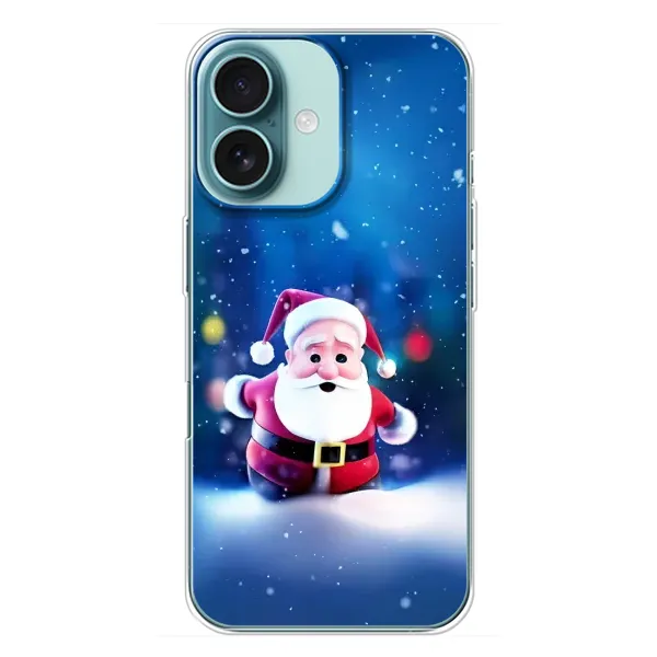 Чехол с рисунком «Маленький Дед Мороз» для iPhone 16 Plus Чехол с рисунком «Маленький Дед Мороз» для iPhone 16 Plus