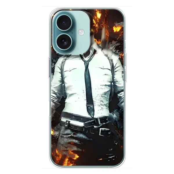 Чехол с рисунком «Man Пубг» для iPhone 16 Plus Чехол с рисунком «Man Пубг» для iPhone 16 Plus