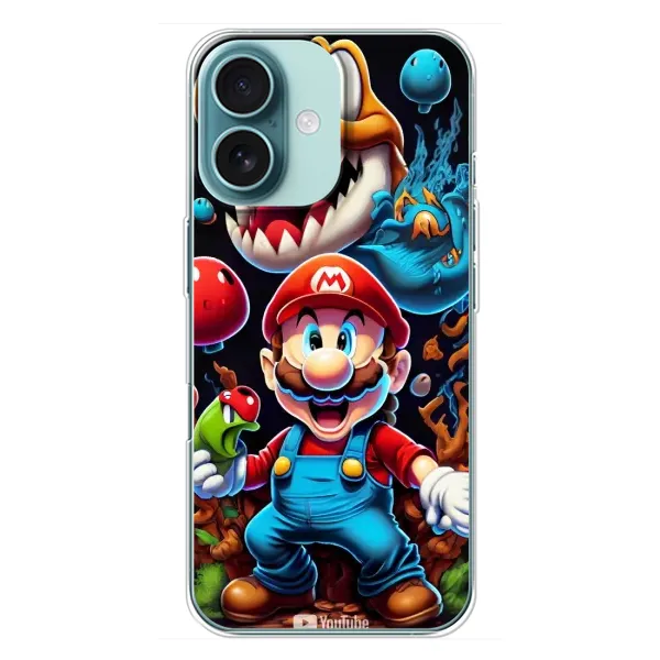Чохол з малюнком «Маріо» для iPhone 16 Plus