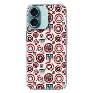 Аксессуар Чехол с Щитом Капитана Америки на iPhone 16 Plus