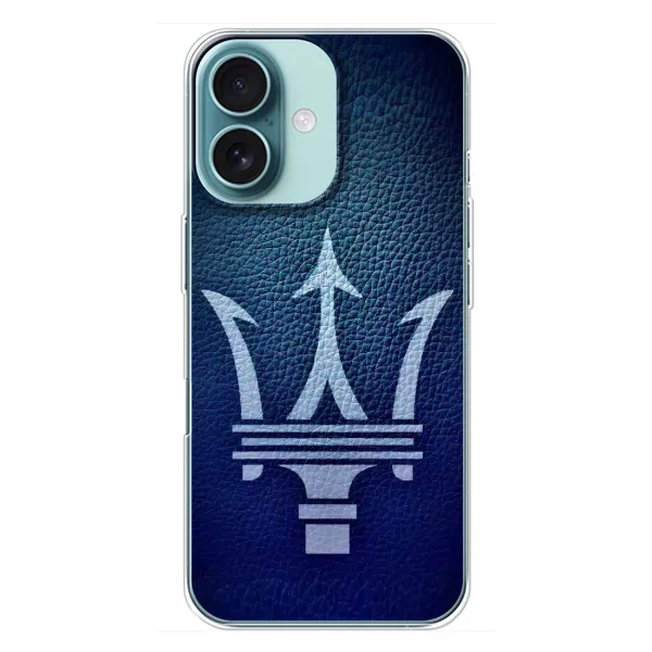 Чехол с рисунком «Лого Maserati» для iPhone 16 Plus Чехол с рисунком «Лого Maserati» для iPhone 16 Plus