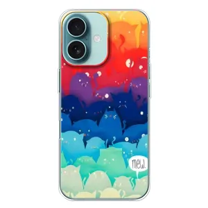 Силіконовий чохол з котиком для iPhone 16 Plus (Mew)