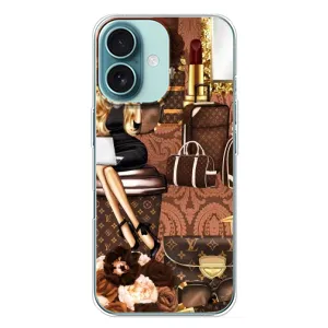 Чехол Стиль Louis Vuitton на iPhone 16 Plus (Мода Луи Виттон)