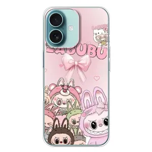 Чехол с принтом Лабубу для iPhone 16 Plus (Монстры Лабубу)
