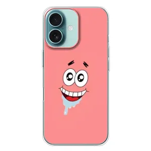 Чехлы с Патриком на iPhone 16 Plus (Мордочка Патрика)
