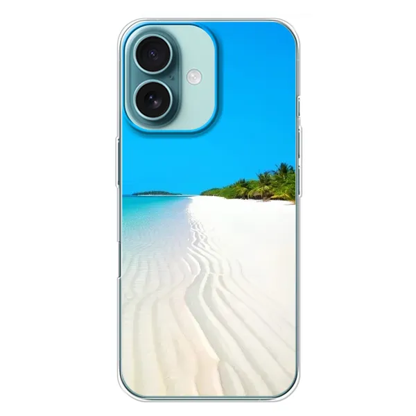 Чехол с рисунком «Море песок» для iPhone 16 Plus