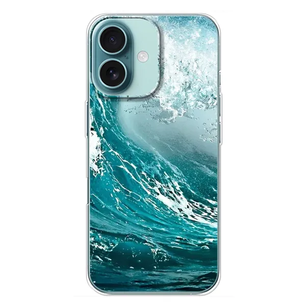 Чехол с рисунком «Морская волна» для iPhone 16 Plus