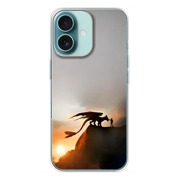 Чехол с рисунком «Мультиик Беззубик» для iPhone 16 Plus Чехол с рисунком «Мультиик Беззубик» для iPhone 16 Plus