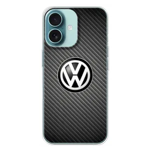 Чехол "Фольксваген" для iPhone 16 Plus (На карбоне)