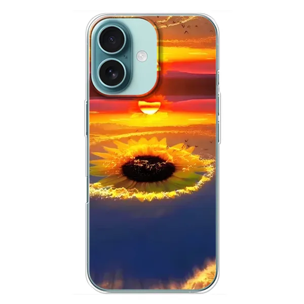 Чехол с рисунком «Небо подсолнух» для iPhone 16 Plus Чехол с рисунком «Небо подсолнух» для iPhone 16 Plus