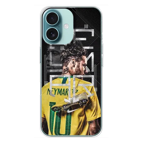 Чехол с рисунком «Neymar 10» для iPhone 16 Plus Чехол с рисунком «Neymar 10» для iPhone 16 Plus