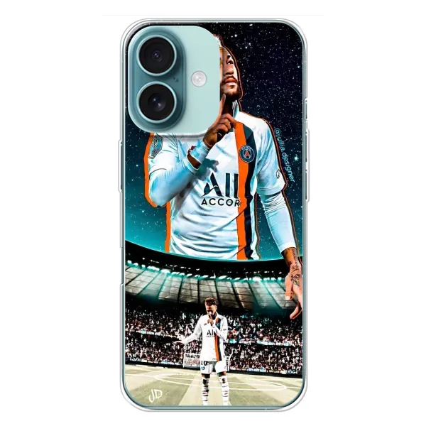 Чехол с рисунком «Неймар ПСЖ» для iPhone 16 Plus Чехол с рисунком «Неймар ПСЖ» для iPhone 16 Plus