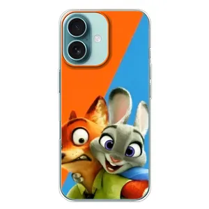 Чехлы ЗВЕРОПОЛИС для iPhone 16 Plus (Ник и Хопс)