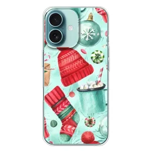 Чехол Санта Клаус для iPhone 16 Plus (Одежда)