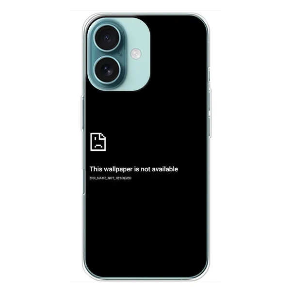 Чехол с рисунком «Ошибка» для iPhone 16 Plus Чехол с рисунком «Ошибка» для iPhone 16 Plus