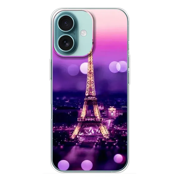 Чехол с рисунком «Париж башня» для iPhone 16 Plus