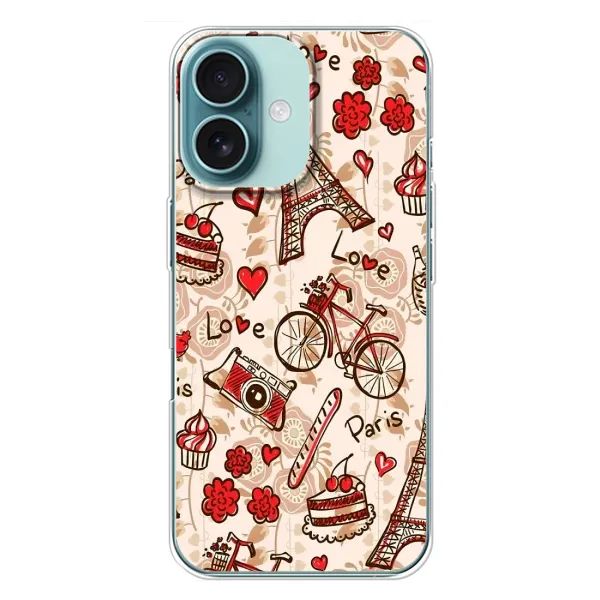 Чехол с рисунком «Париж мечта» для iPhone 16 Plus