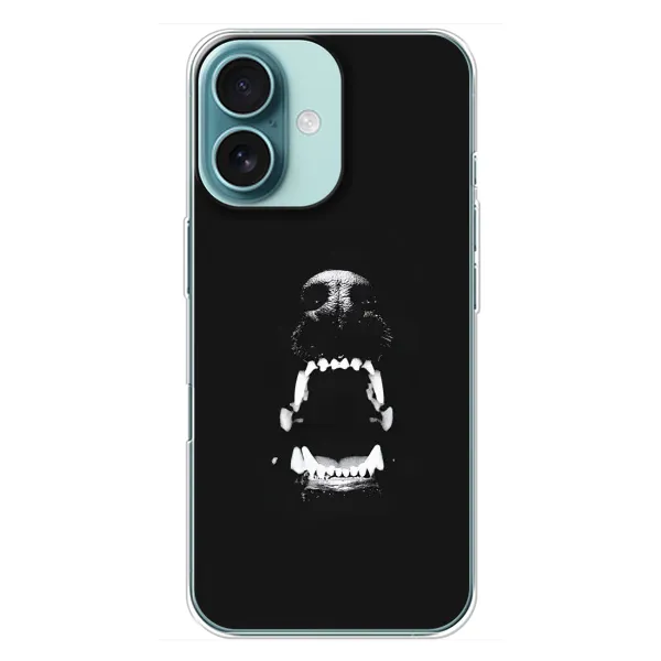 Чехол с рисунком «Пасть добермана» для iPhone 16 Plus