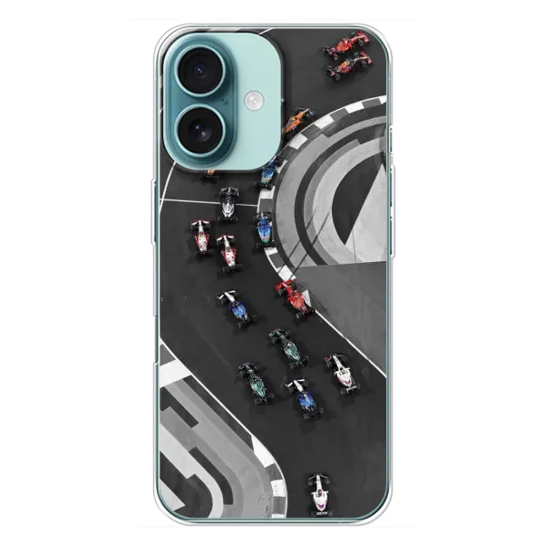 Чохол з малюнком «Перегони ф1» для iPhone 16 Plus Чохол з малюнком «Перегони ф1» для iPhone 16 Plus