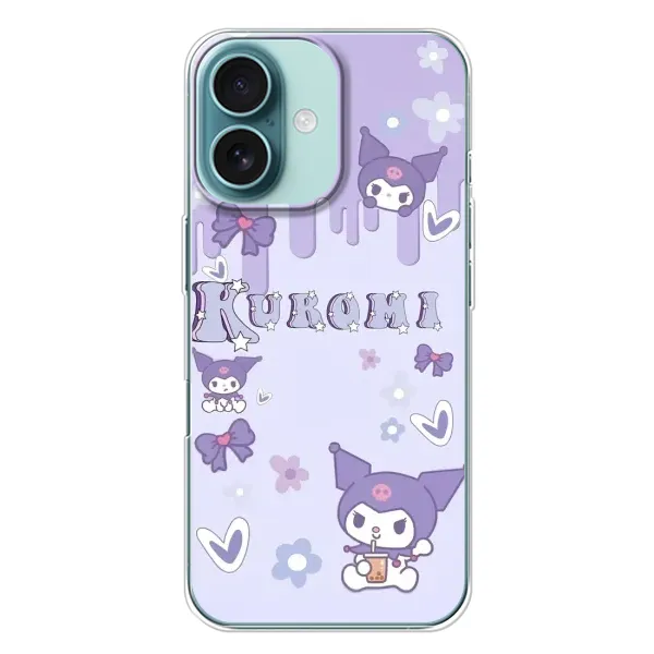 Чехол с рисунком «Персонаж Куроми» для iPhone 16 Plus Чехол с рисунком «Персонаж Куроми» для iPhone 16 Plus
