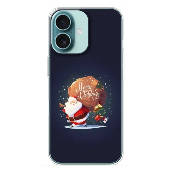 Чехол с рисунком «Подарки от Санты» для iPhone 16 Plus Чехол с рисунком «Подарки от Санты» для iPhone 16 Plus