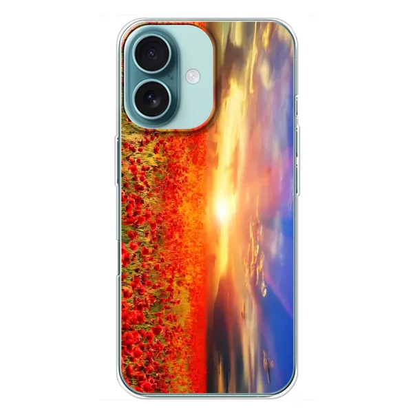 Чехол с рисунком «Поле тюльпанов» для iPhone 16 Plus Чехол с рисунком «Поле тюльпанов» для iPhone 16 Plus