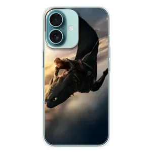 Чехол дракон Беззубик для iPhone 16 Plus (Полет Беззубика)