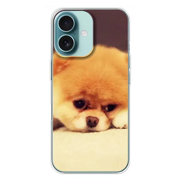 Чехол с рисунком «Померанский шпиц» для iPhone 16 Plus Чехол с рисунком «Померанский шпиц» для iPhone 16 Plus