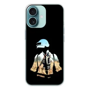 Чохол з картинкою "Герой Pubg" на iPhone 16 Plus (Пубг мен)