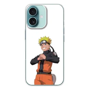 Чехлы с принтом Наруто на iPhone 16 Plus (Радосный Наруто)