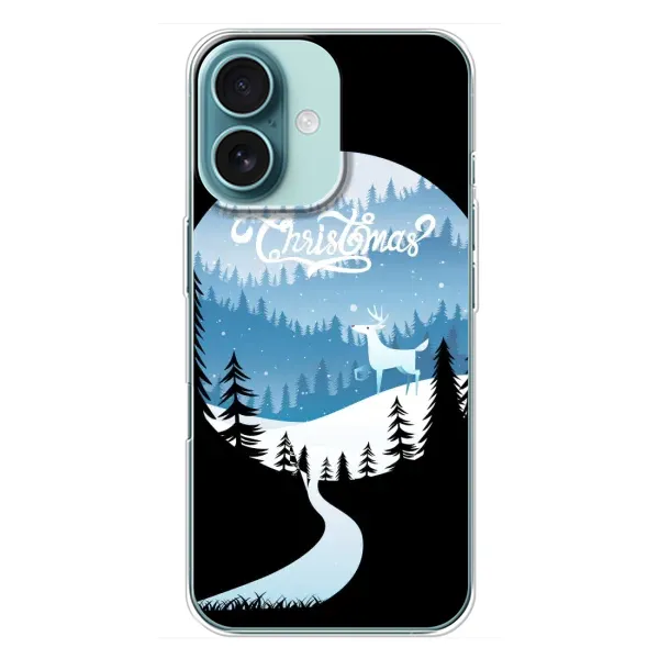Чехол с рисунком «Рождественский Олень» для iPhone 16 Plus Чехол с рисунком «Рождественский Олень» для iPhone 16 Plus