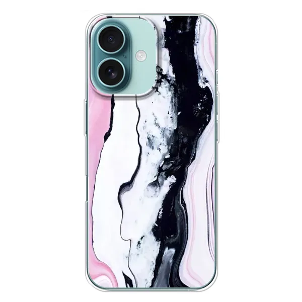 Чехол с рисунком «Розовый мрамор» для iPhone 16 Plus Чехол с рисунком «Розовый мрамор» для iPhone 16 Plus